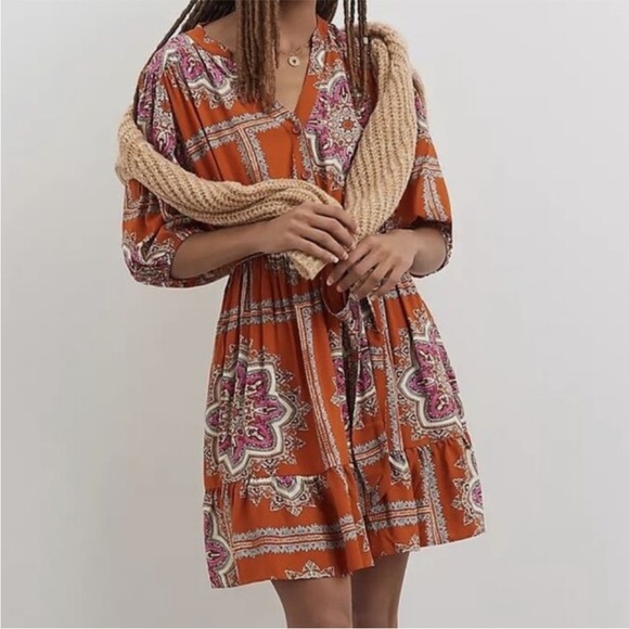 Porridge Dresses & Skirts - Anthropologie Isabel Paisley Cottage Porridge Mini Dress​
